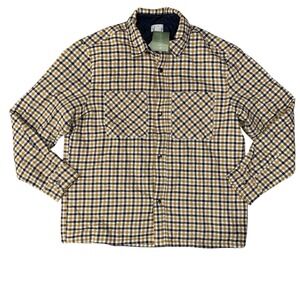 H&M Men's Quilted Plaid Shirt Jacket Shacket Overshirt Size Large New‎ With Tags